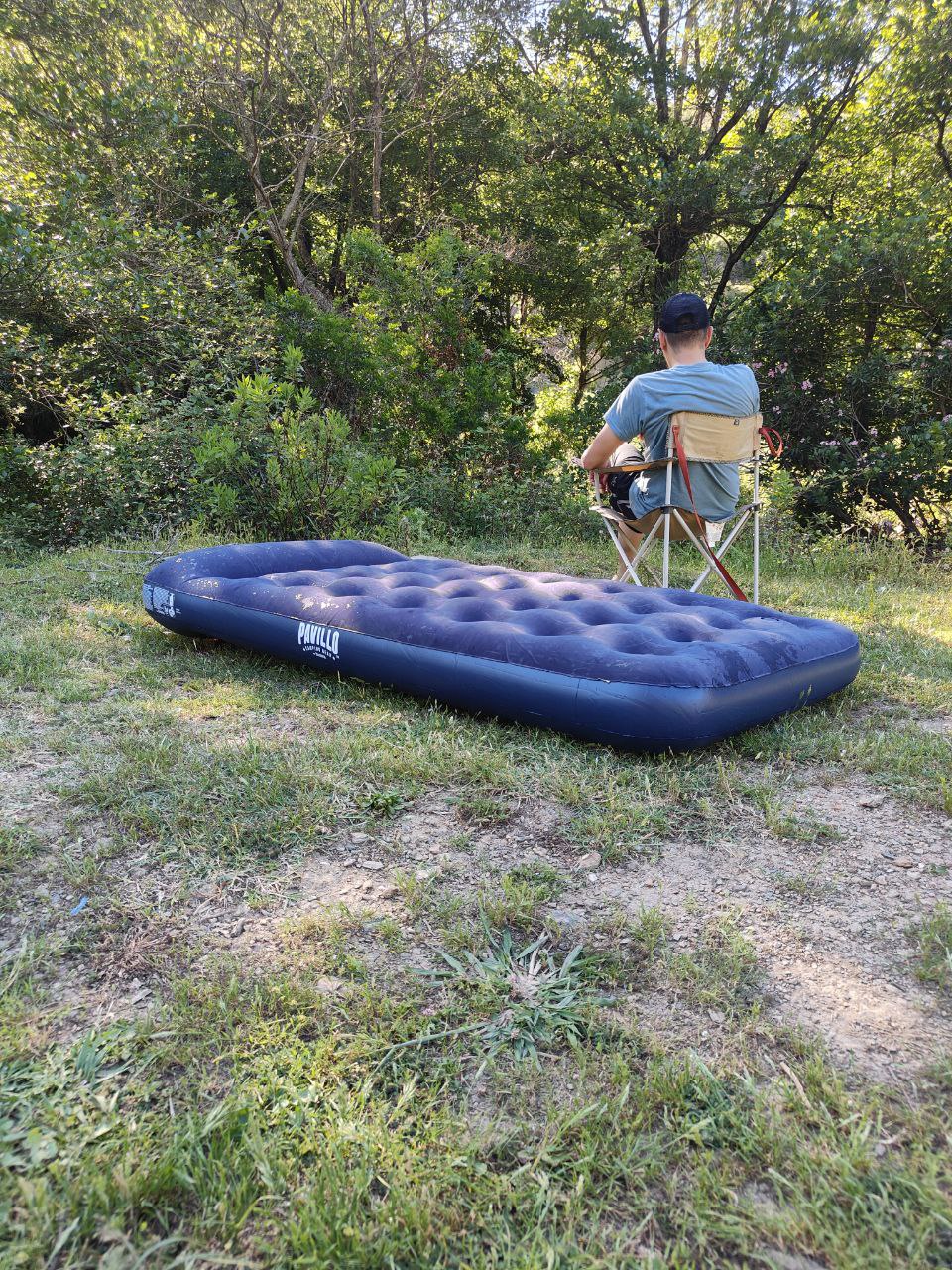 💥 Matelas gonflable avec pompe intégrée au pied